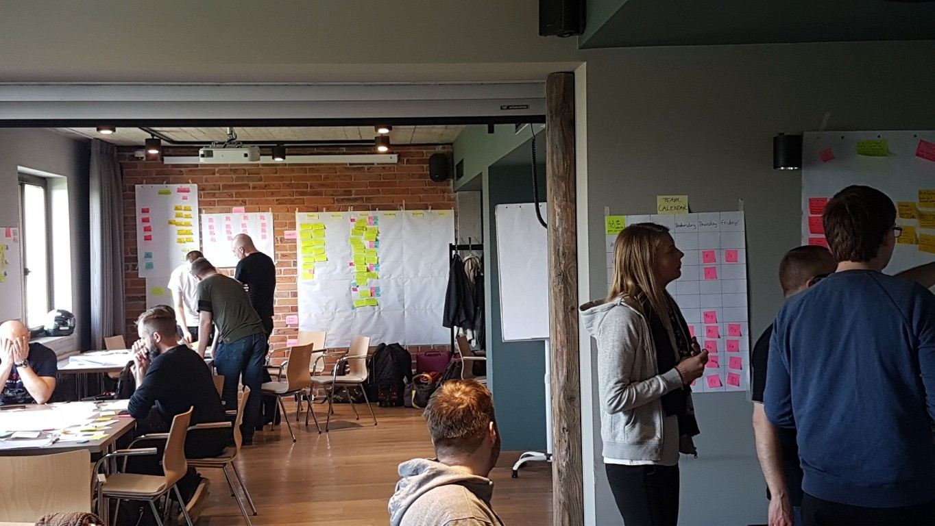 Leadership workshop at a client engagement